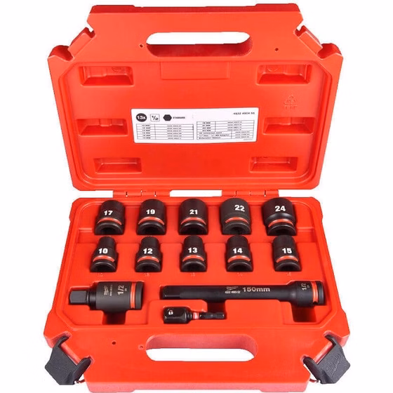 ست ۱۳ عددی سری بکس فشار قوی میلواکی سری SHOCKWAVE (درایو ½ اینچ) کد 4932480456