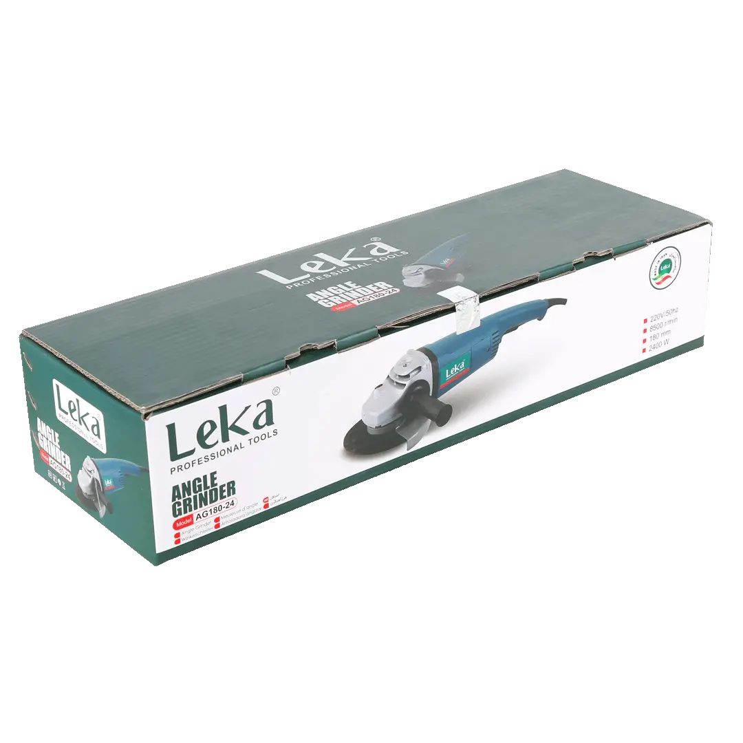 سنگ فرز آهنگری 2400 وات لکا مدل AG180-24 - تصویر ۴