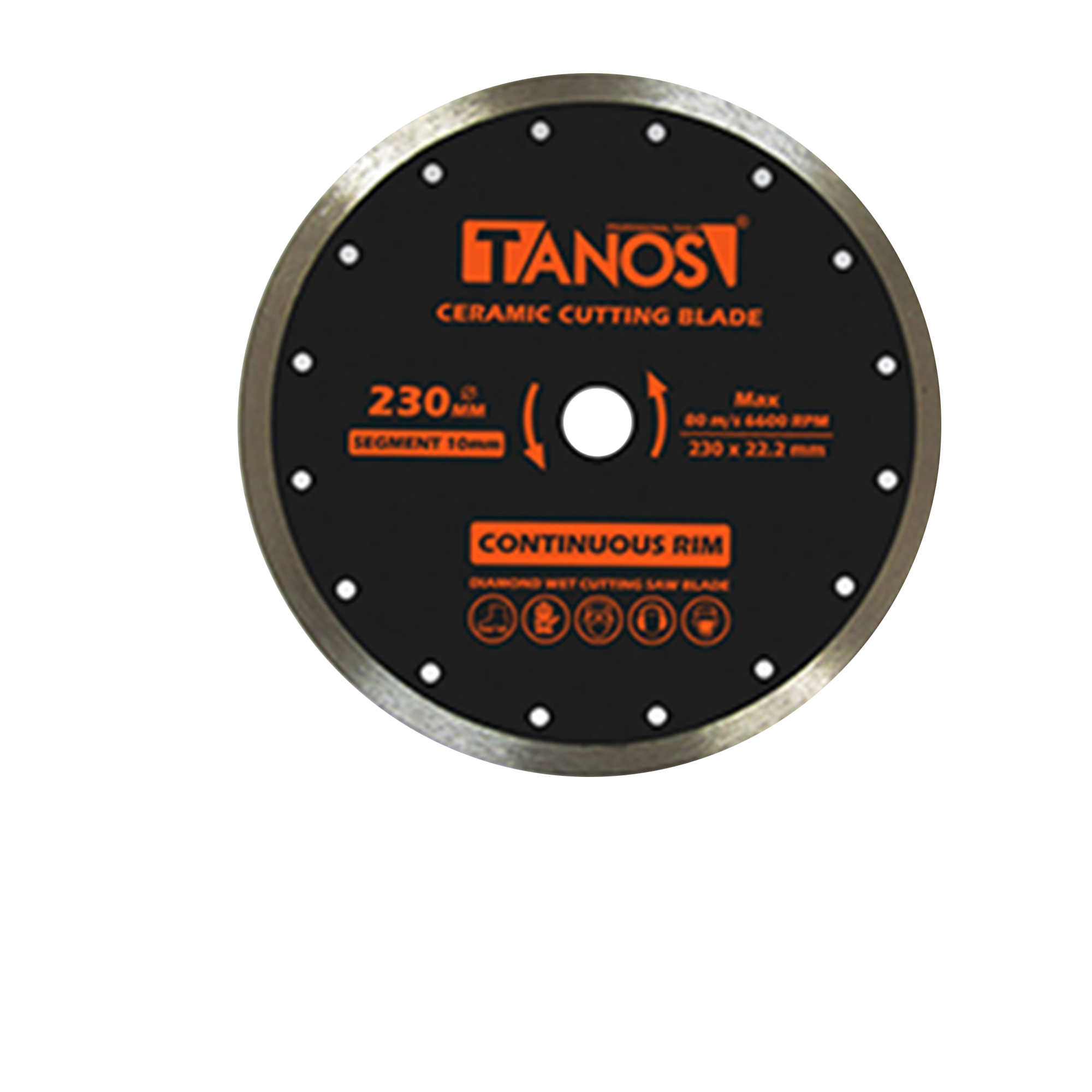 تیغ سرامیک بر 230 میلی متر تانوس مدل CC-01-230