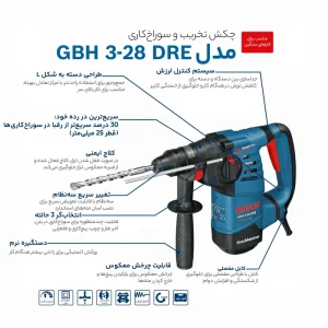 بتن کن بوش مدل GBH3-28 DRE - تصویر ۳