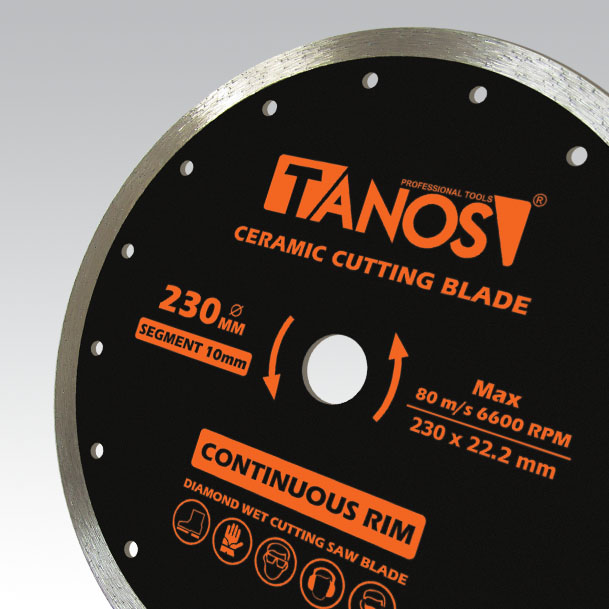 تیغ سرامیک بر 230 میلی متر تانوس مدل CC-01-230 - تصویر ۲
